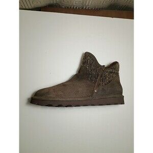 Bearpaw Josie women's boots suede brown cozy  size10